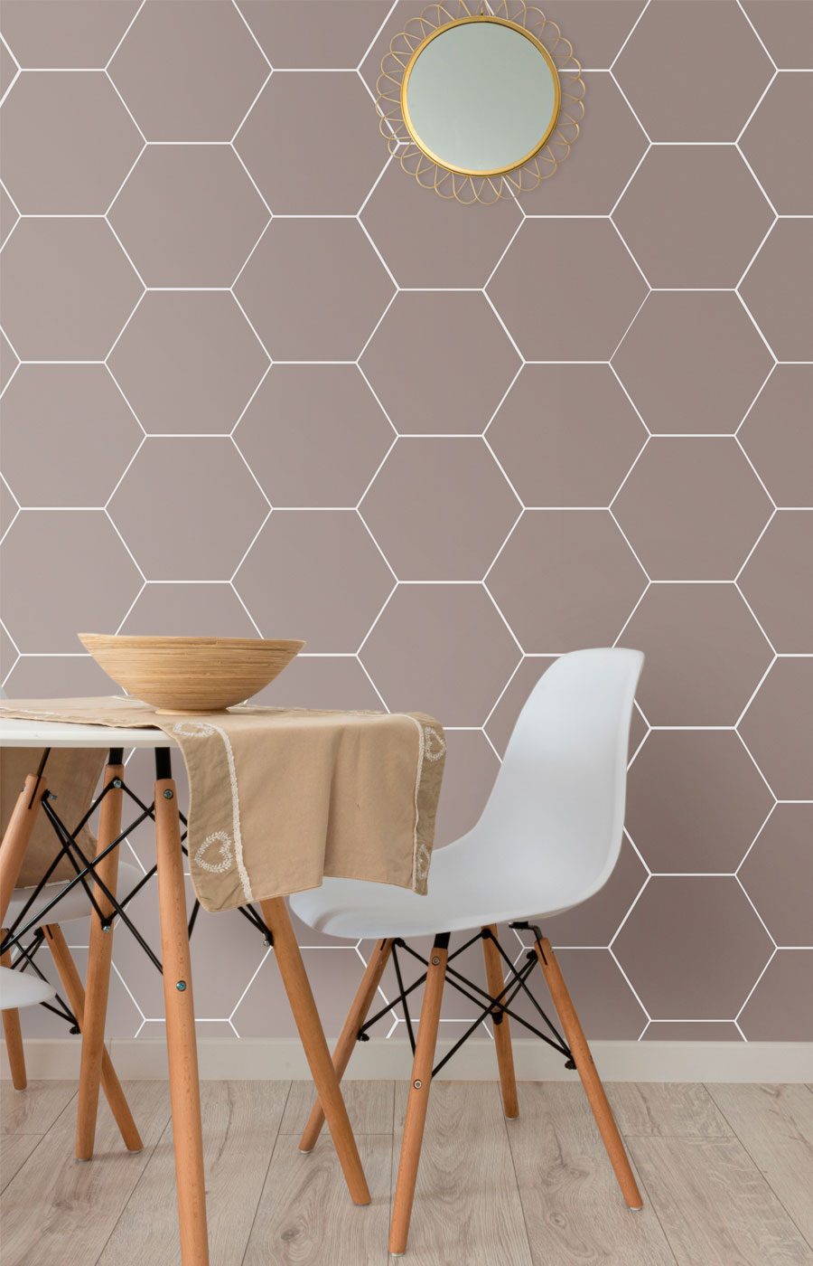 Baldosa Hexágono Chocogres